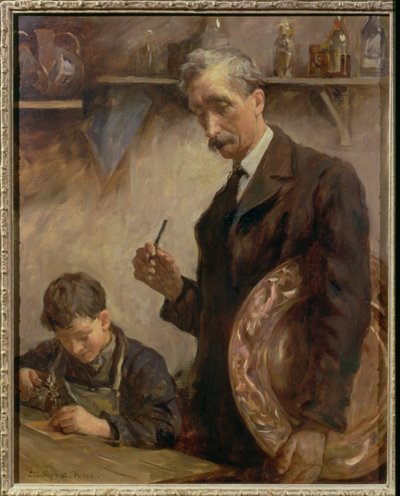 Jonge Leerling, Newlyn Copperworks door Stanhope Alexander Forbes