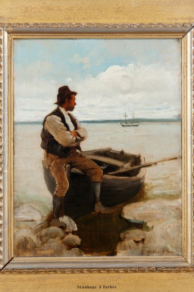 Veerman in Vlissingen door Stanhope Forbes