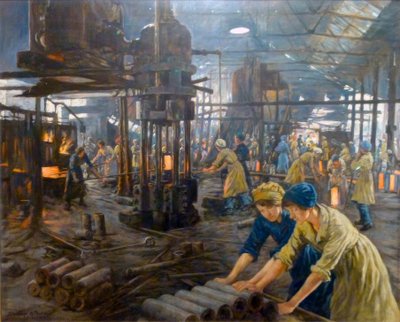 De munitievrouwen door Stanhope Forbes