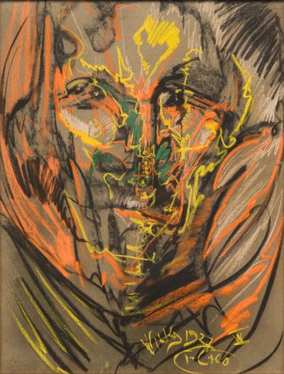 Portret van Helena Białynicka-Birula door Stanislaw Ignacy Witkiewicz
