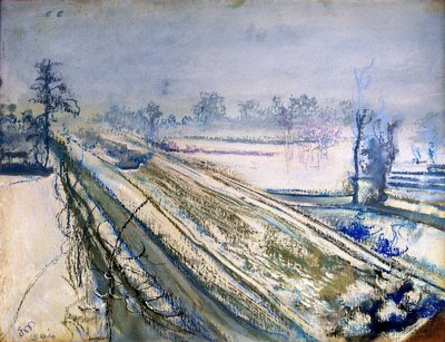 Uitzicht op de Kościuszko-heuvel vanuit het atelier van de kunstenaar door Stanisław Wyspiański