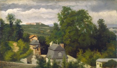 Uitzicht aan de rand van Caen door Stanislas Lepine