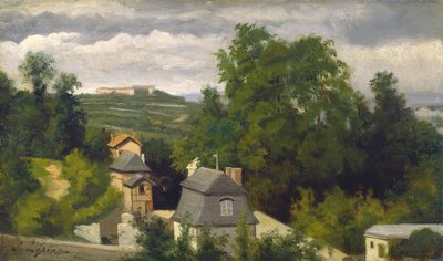 Uitzicht aan de rand van Caen door Stanislas Lepine