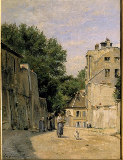 Montmartre, rue Saint Vincent. Schilderij door Stanislas Lepine (1835-1892). 19e eeuw. Parijs, Musée d