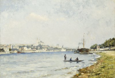 De Seine bij Passy, ca. 1880 door Stanislas Victor Edouard Lepine