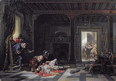 De Dood van de Prins van Oranje door Stanislaus von Chlebowski