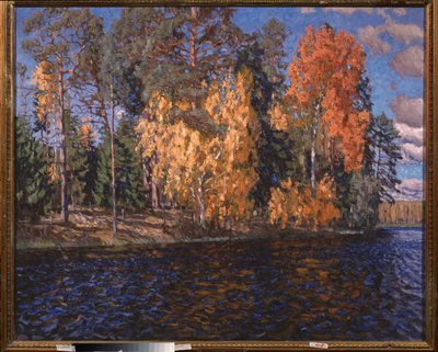 Blauw water. Gouden herfst door Stanislav Joulianovitch Joukovski