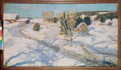 Blauwe sneeuw door Stanislav Joulianovitch Joukovski