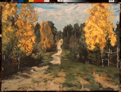 Een herfstpad. door Stanislav Joulianovitch Joukovski