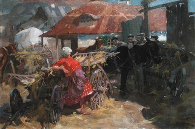Flirt op de markt door Stanislaw Bohusz Sistrzencewicz
