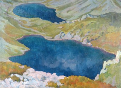Hinczow Meren in de Tatra Bergen, 1907 door Stanislaw Ignacy Witkiewicz