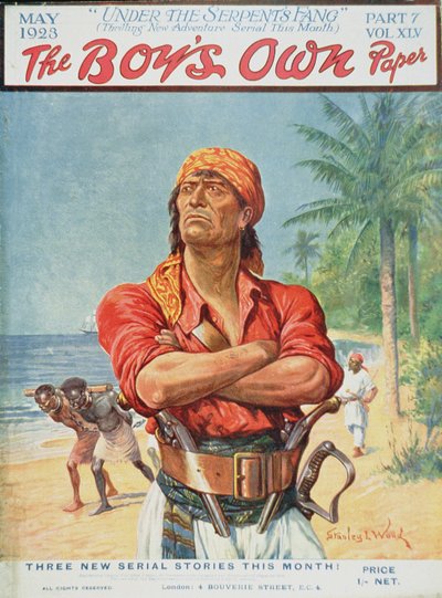 Een piratenfiguur van de voorkant van 