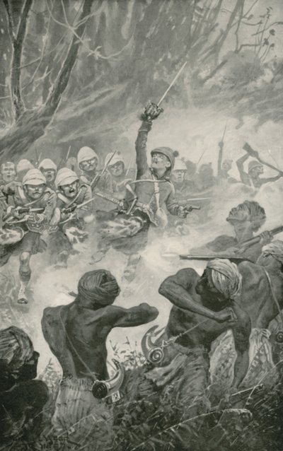 De Highland Charge bij de Slag om Amoaful door Stanley L. Wood