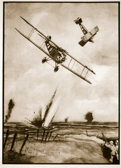 Loopgraaf Strafing, illustratie uit 