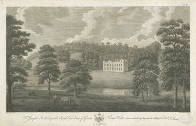 Great Barr Hall (gravure) door Stebbing Shaw