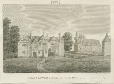 Haselour Kapel: gravure door Stebbing Shaw