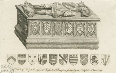 Lichfield Kathedraal - Graf van Lord Bassett door Stebbing Shaw