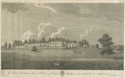 Penn Hall: gravure, nd [laat 18e eeuw] door Stebbing Shaw