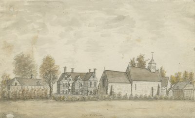 Pipe Ridware Kerk en Landhuis door Stebbing Shaw
