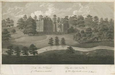 Prestwood Hall (gravure) door Stebbing Shaw
