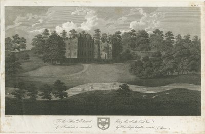 Prestwood Hall: gravure, nd [1762-1802] door Stebbing Shaw