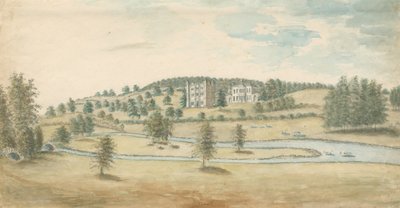 Tixall Hall en Poortgebouw door Stebbing Shaw
