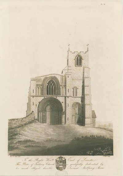 Tutbury Priory Kerk door Stebbing Shaw