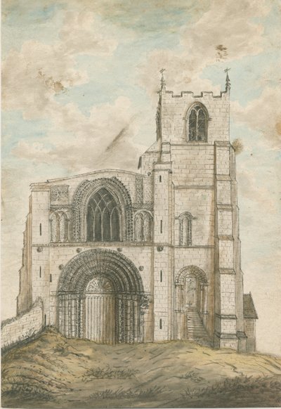 Tutbury Priory Kerk door Stebbing Shaw