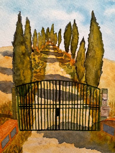 Toscane - Asciano door Steegs Art Karin