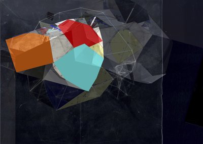 Abstracte geometrische compositie door Stefan Fransson