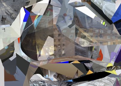 Abstracte stedelijke geometrie door Stefan Fransson