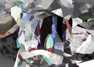 Gefragmenteerde geometrische abstractie door Stefan Fransson