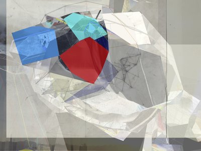 Compositie van geometrische kubussen door Stefan Fransson
