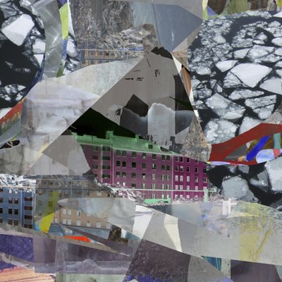 Stedelijke ijscollage door Stefan Fransson