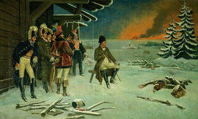 Napoleon bij Maly Yaroslavets door Stefan Vladislavovich Bakalowicz