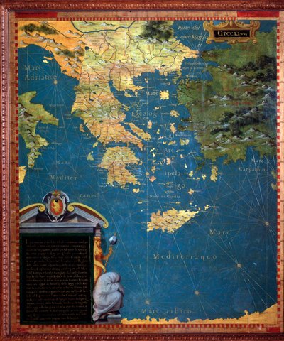 Kaart van Griekenland door Stefano Buonsignori