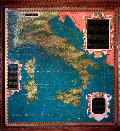 Kaart van Italië en Corsica door Stefano Buonsignori