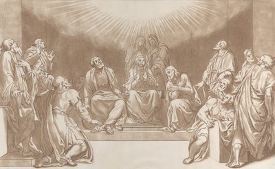 Nederdaling van de Heilige Geest, 1760-90 door Stefano Mulinari