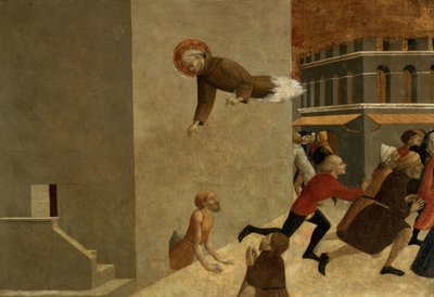 De Zalige Ranieri Rasini bevrijdt de Armen uit de Gevangenis in Florence, predellapaneel van het polyptiek van San Francesco de Borgo San Sepolcro, 1437-44 door Stefano Sassetta