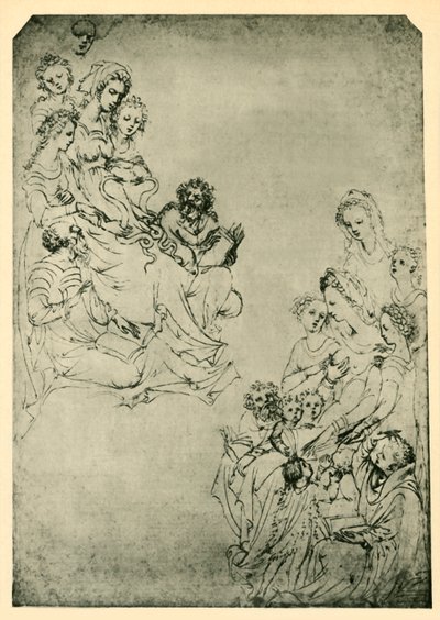 Allegorie van de Vrije Kunsten: Logica en Grammatica door Stefano da Verona