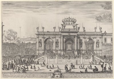 Altaar voor Sacramentsdag, waarschijnlijk 1648 door Stefano della Bella