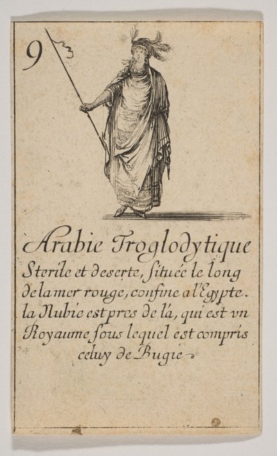 Arabie Troglodytique, 1644 door Stefano della Bella