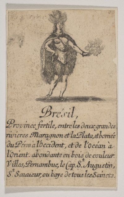 Brazilië, 1644 door Stefano della Bella