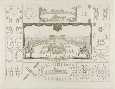 Carrousel voor Ferdinand II, hertog van Toscane door Stefano della Bella