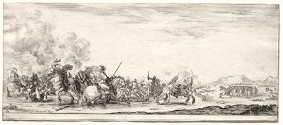 Cavalerieschermutseling door Stefano della Bella