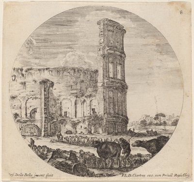 Colosseum, 1646 door Stefano della Bella