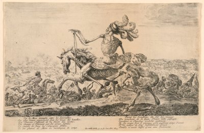 Dood tijdens een gevecht door Stefano della Bella