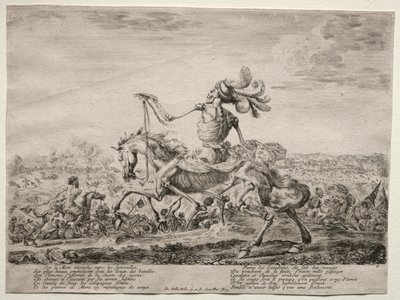 Dood op het slagveld, 1646-1647 door Stefano della Bella