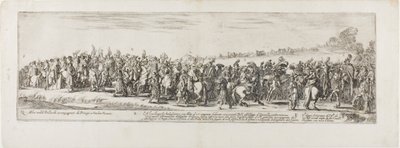 Ingang van de ambassadeur van Polen in Rome door Stefano della Bella