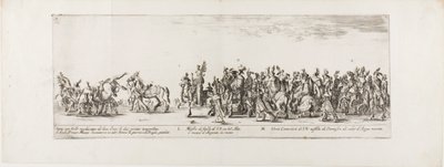 Ingang van de ambassadeur van Polen in Rome door Stefano della Bella